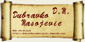 Dubravko Mašojević vizit kartica